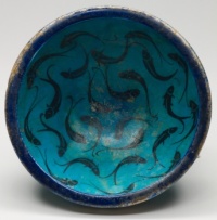 Persian Fritware Bowl with Shoal of Fish, ca. 12th–13th century