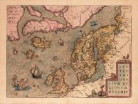 old map of northern Europe by Abraham Ortelius (1598)