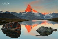 Red Beauty, Matterhorn illuminated by the rising sun
