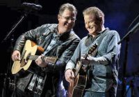 Eagles Vince Gill and Don Henley enjoying some humour