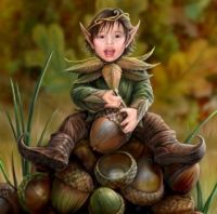 Little acorn elf