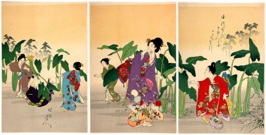 Noble_Ladies_in_the_Tokugawa_Era-Harvest_of_roots