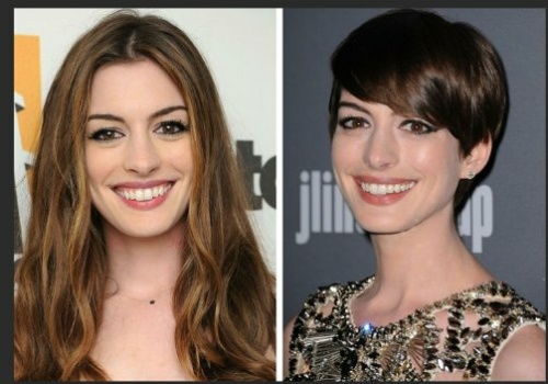 Solve Anne Hathaway makeover. jigsaw puzzle online with 35 pieces