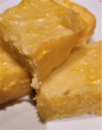 Greyson's owner:  Something new, Lemon Brownies with lemon glaze