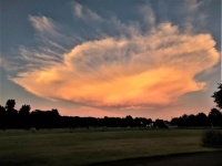 Sunset UFO Cloud