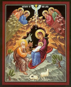 Eastern Christian Orthodox Nativity Icon