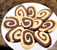 Greyson's Hoomin:  Chocolate Swirl Pinwheel Cookies - always fun to bake!