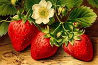 Vintage Strawberry Image, resizable 12 to 450 pieces