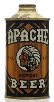 vintage-Apache-Export-beer-cone-top-beer-can