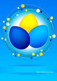 Eggs in a nest abstract 🐣
