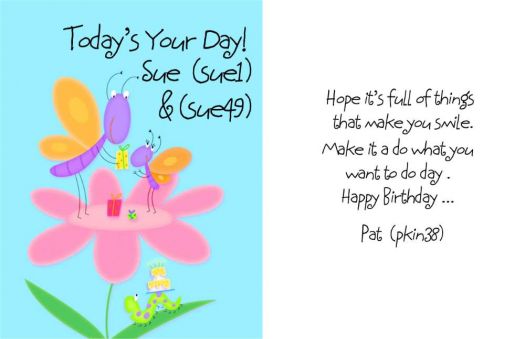 Happy Birthday Sue (sue1& sue49)