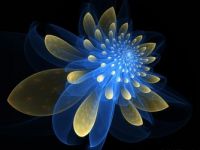 Fractal Blue Flower
