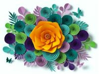 Theme #1 of 4 The Colours of Paper Flowers
