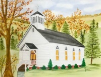 Little Country Church by Regena Jones