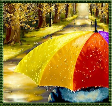 Solve Яркий зонт. jigsaw puzzle online with 64 pieces