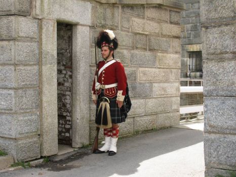 A Guard at the entrance to the Citadel in Halifax