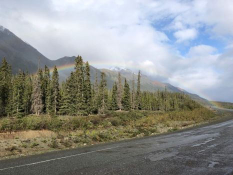 Alaska Highway near Destruction Bay, Yukon