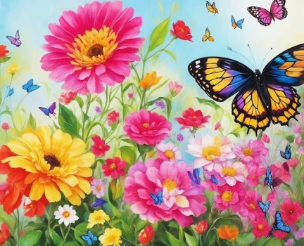 Solve Multicolor-flowers. jigsaw puzzle online with 72 pieces