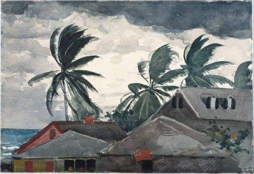 Winslow Homer--Hurricane, Bahamas, 1898