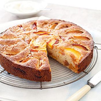 Peach Tea Cake ..for Warbler ( recipe included)
