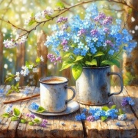 Monday & Forget-me-nots