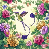 Booted Racket-tail Hummingbird