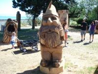 Gnome carving in Campbell River, BC