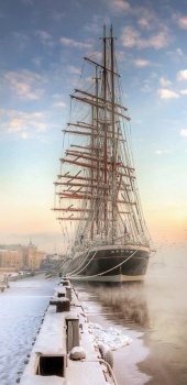 Barque  Sedov, St Petersburg, Russia