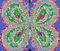 Mosaic Tile Pastel-O-Fly (Medium)