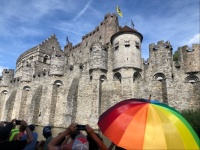 Medieval castle in Belgium