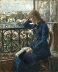 REVERIE IS THEME TODAY / Hans Heyerdahl (Norwegian 1857-1913) - At the Window, 1881.  / Image will go up to 550 pieces, select a size.