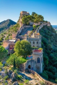 Castelo Xativa em Valência, Espanha