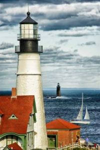 Ram Island Ledge Lighthouse -- Casco Bay, Maine...