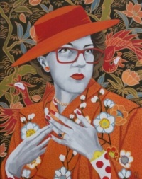Ekaterina Shchepina Artwork   -   'Woman wearing Fedora'