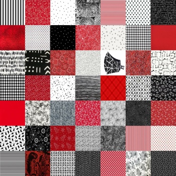 Solve Black and White and Red All Over jigsaw puzzle online with 324 pieces