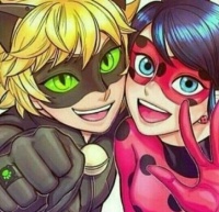 Lady Bug and Cat Noir