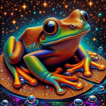 Solve Fred the Frog jigsaw puzzle online with 64 pieces