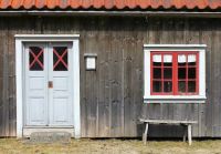 Cottage door and window
