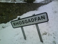 Rhosgadfan in the snow
