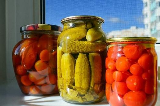 Pickled Cucumbers & Tomatoes