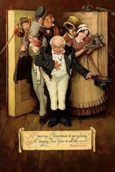 Rockwell Dickinson Christmas characters
