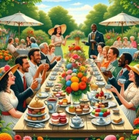 Neighborhood Garden Tea Party