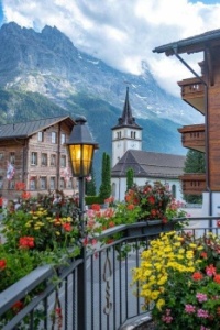 Cidade de Grindelwald, Suiça