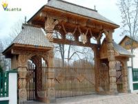 carved wooden gate from Maramures-Romania