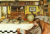 Carl Olof Larsson Swedish Artist  "The Reading Room"