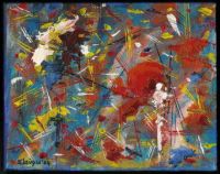 37-Joy- 8x10- Acrylic  by Steve Paraskevas