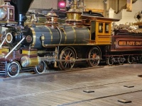 California Train Museum - Steam Engine - Wood