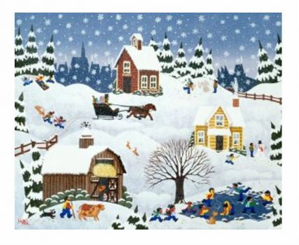 Solve Snow Day jigsaw puzzle online with 80 pieces