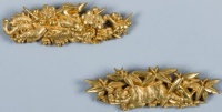 Pair of Gold Menuki, Portraying a Tiger and a Dragon, Made by Goto Teijo, 17th Century, Japan