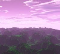 Purple/Emerald Terragen Landscape